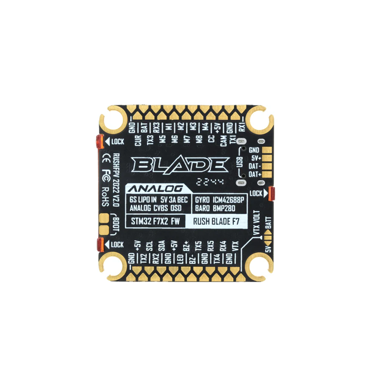 RUSHFPV RUSH BLADE F722 Flight Controller For Analog V2 Version